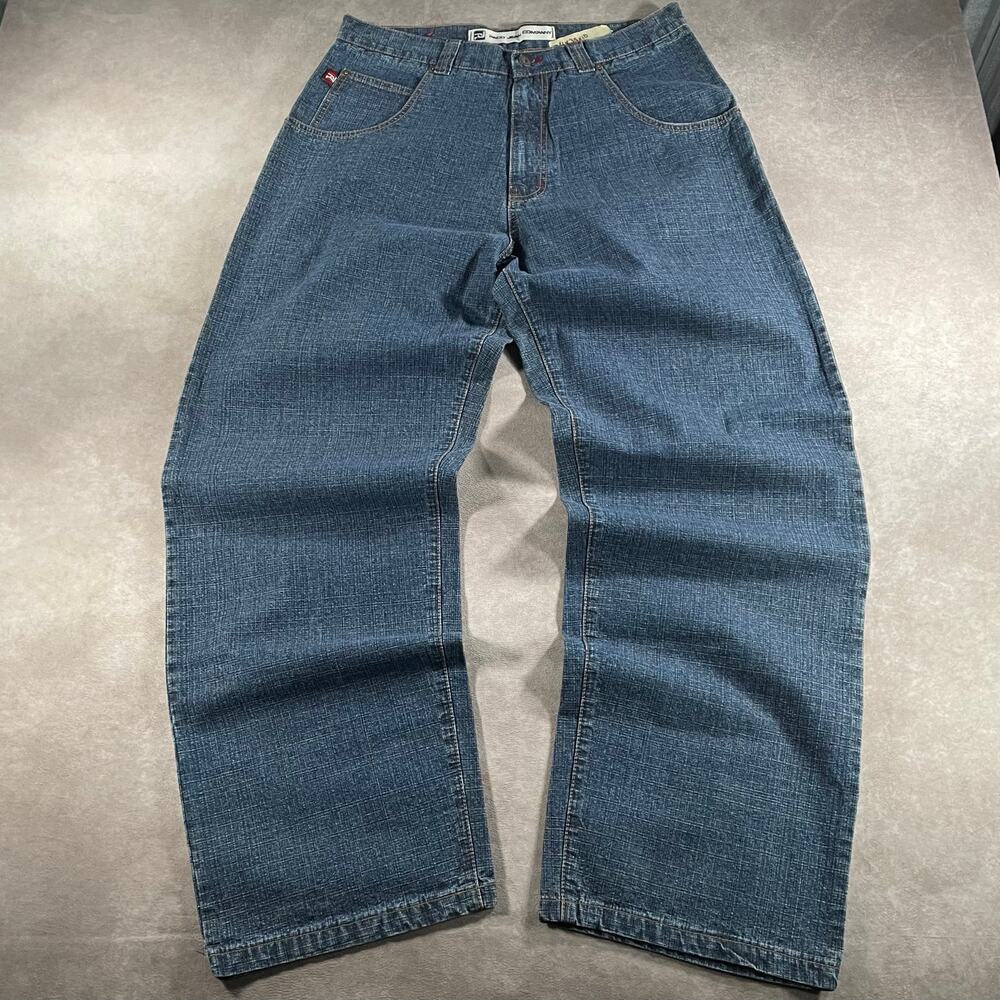 Y2K Paco Jean Company Dark Wash Wide Leg Jeans 34x33